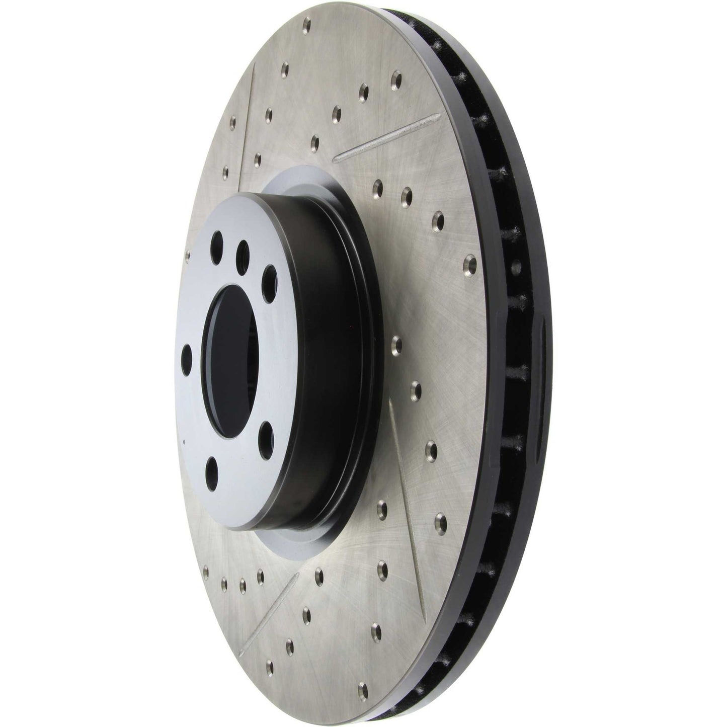 StopTech 07-13 BMW X5 Slotted & Drilled Cryo Sport Right Front Brake Rotor 127.34096CR
