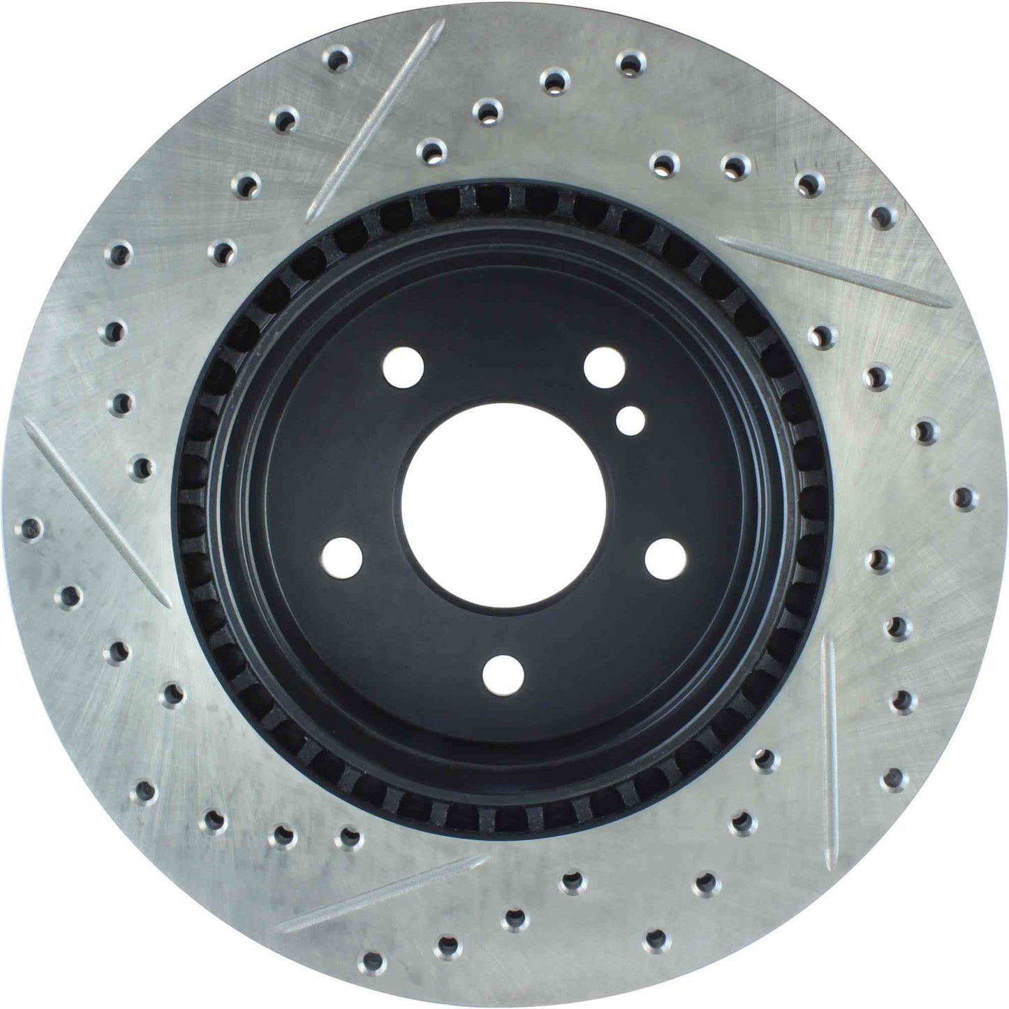 StopTech 07-17 BMW X5 Slotted & Drilled Cryo Sport Left Rear Brake Rotor 127.34097CL