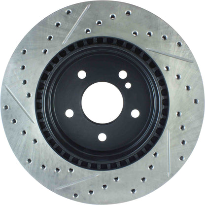 StopTech 07-17 BMW X5 Slotted & Drilled Cryo Sport Left Rear Brake Rotor 127.34097CL