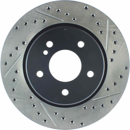 StopTech 07-17 BMW X5 Slotted & Drilled Cryo Sport Left Rear Brake Rotor 127.34097CL
