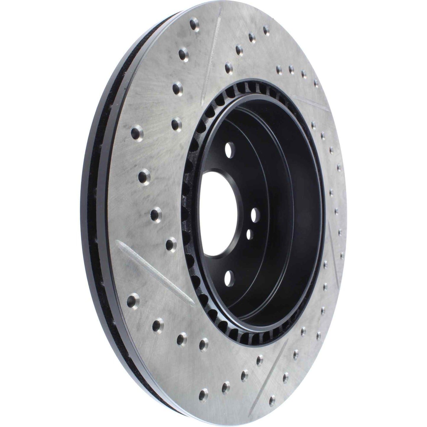 StopTech 07-17 BMW X5 Slotted & Drilled Cryo Sport Left Rear Brake Rotor 127.34097CL
