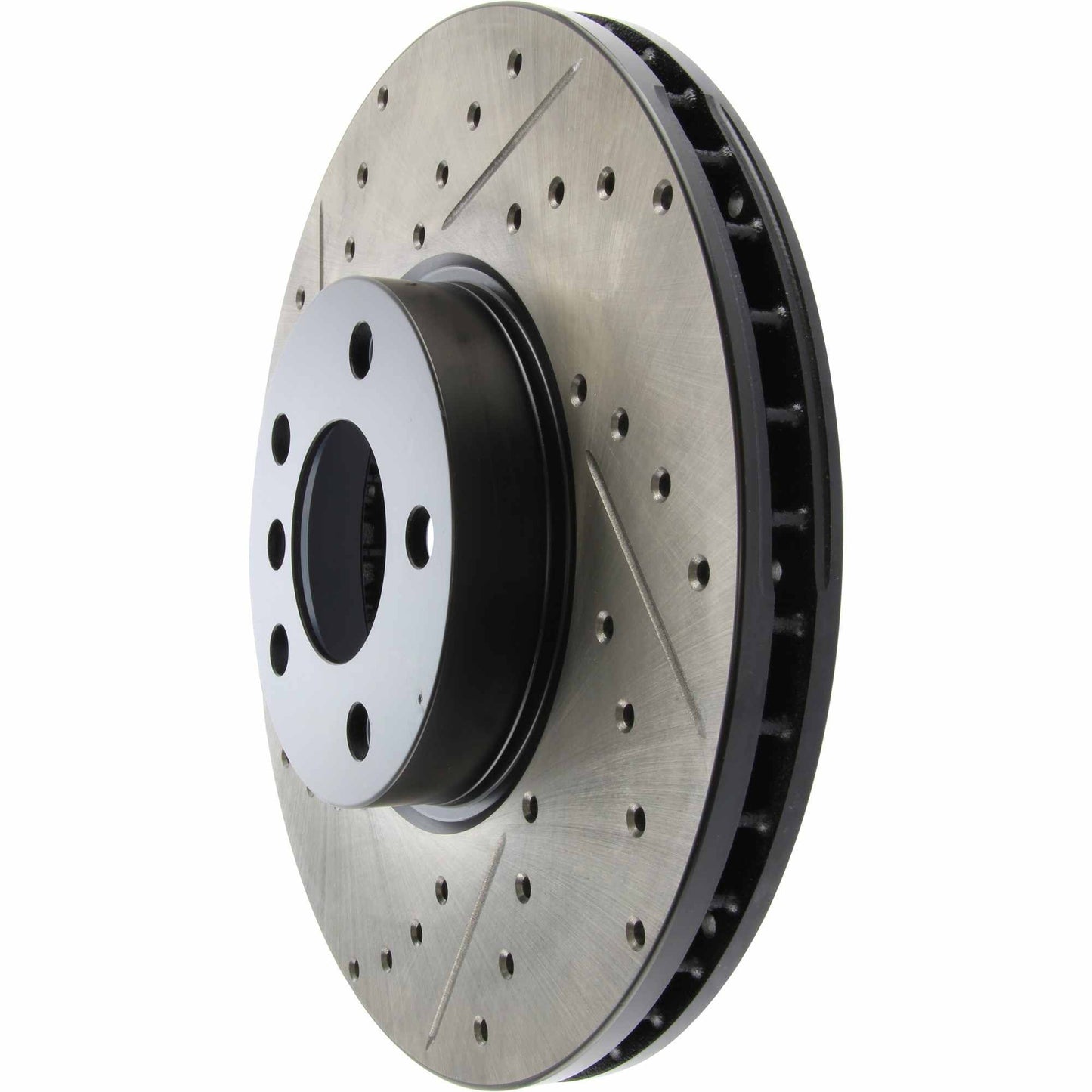 Stoptech 07-18 BMW X5 / 08-19 BMW X6 Sportstop Cryo Drilled & Slotted Rotor - Front Right 127.34098CR