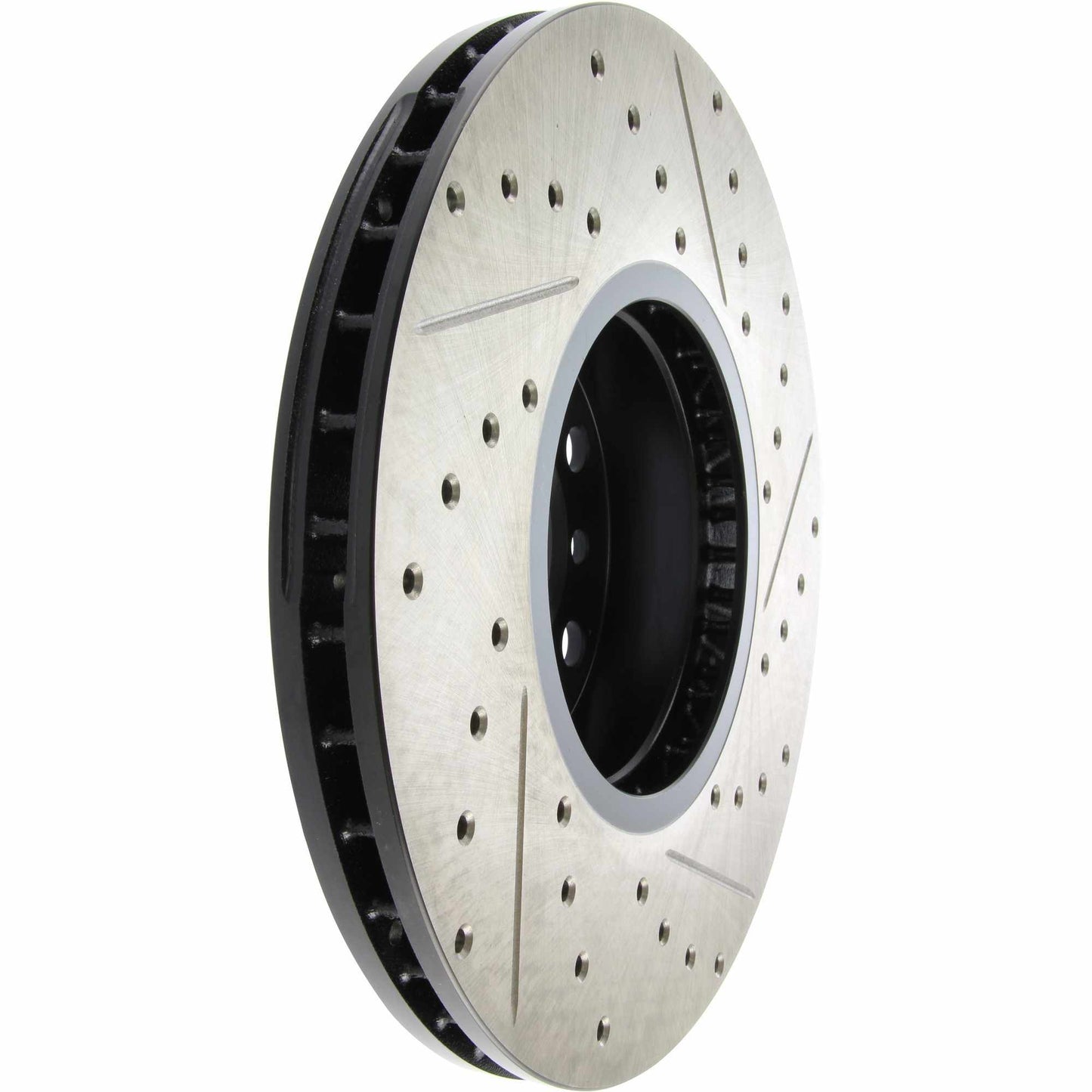 Stoptech 07-18 BMW X5 / 08-19 BMW X6 Sportstop Cryo Drilled & Slotted Rotor - Front Right 127.34098CR