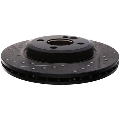 StopTech Sport Drilled/Slotted Brake Rotor; Front Right