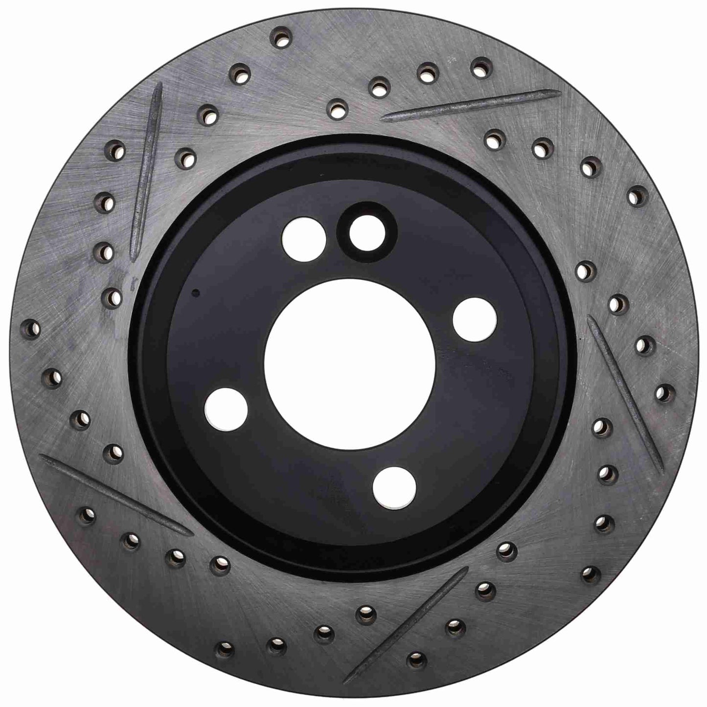 StopTech Sport Drilled/Slotted Brake Rotor; Front Right