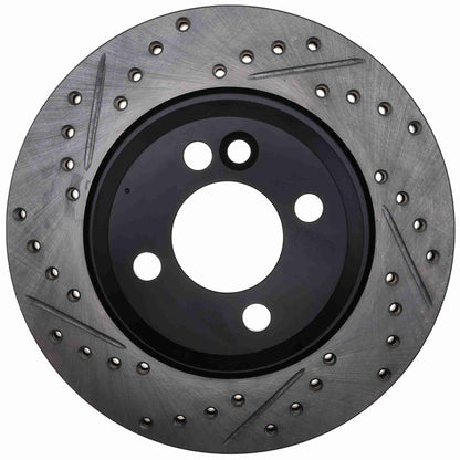 StopTech Sport Drilled/Slotted Brake Rotor; Front Right