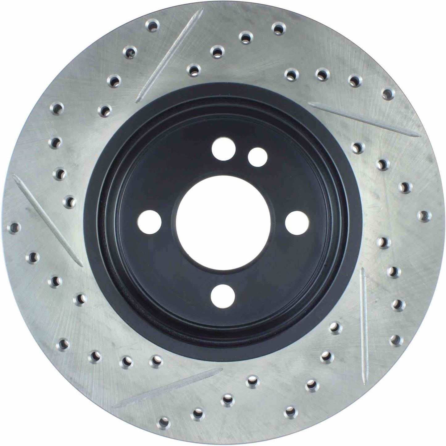 StopTech 07-16 Mini Cooper Cryo Slotted & Drilled Front Left Rotor 127.34100CL