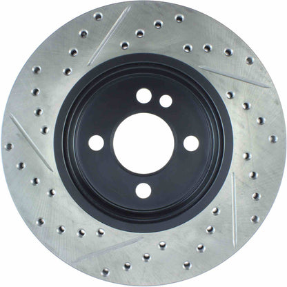 StopTech 07-16 Mini Cooper Cryo Slotted & Drilled Front Left Rotor 127.34100CL