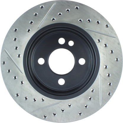 StopTech 07-16 Mini Cooper Cryo Slotted & Drilled Front Left Rotor 127.34100CL