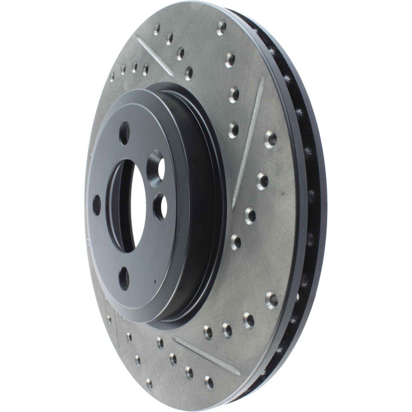 StopTech 07-16 Mini Cooper Cryo Slotted & Drilled Front Left Rotor 127.34100CL
