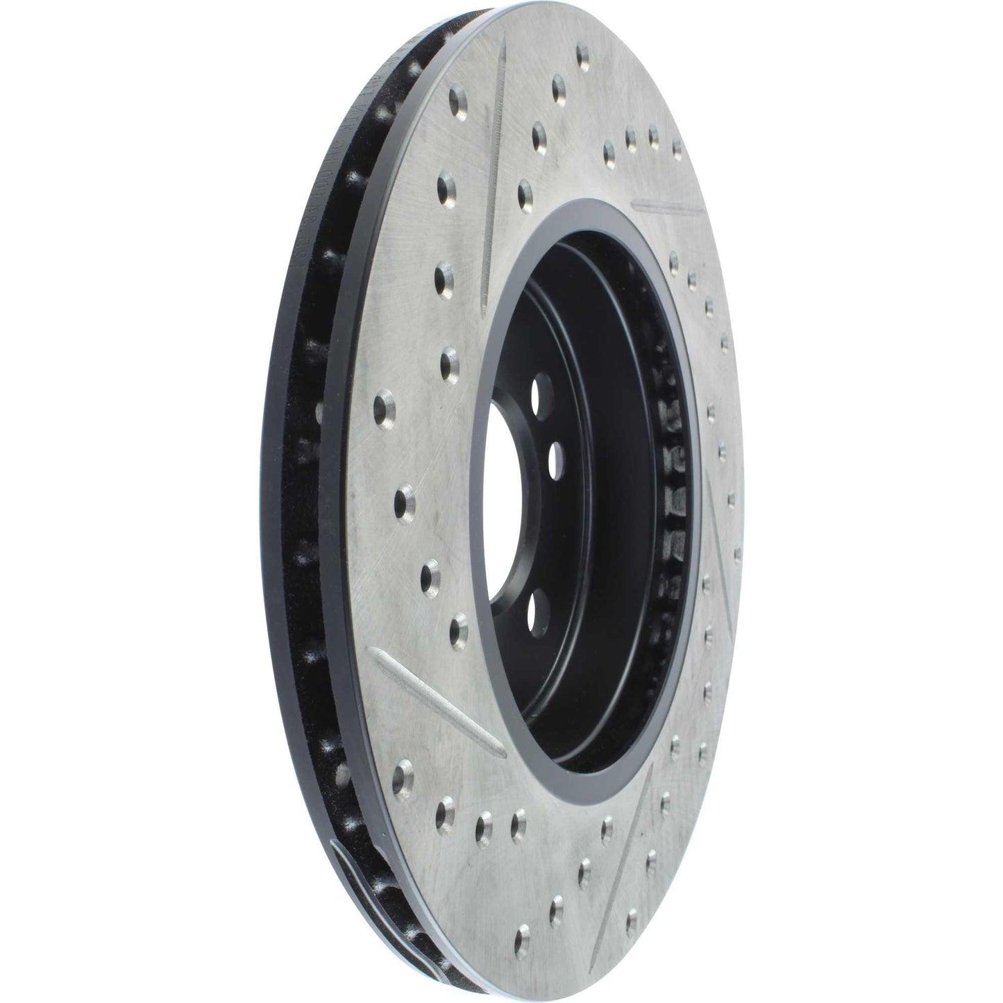 StopTech 07-16 Mini Cooper Cryo Slotted & Drilled Front Left Rotor 127.34100CL