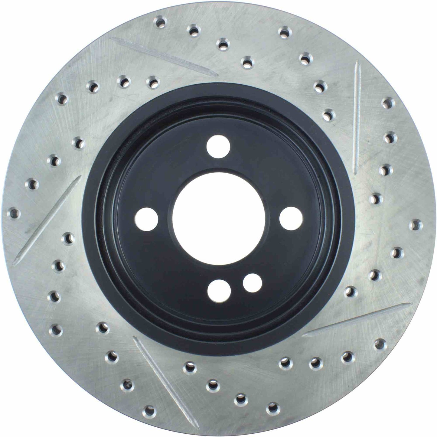 StopTech 07-16 Mini Cooper Sport Cryo Slotted & Drilled Front Right Rotor 127.34100CR
