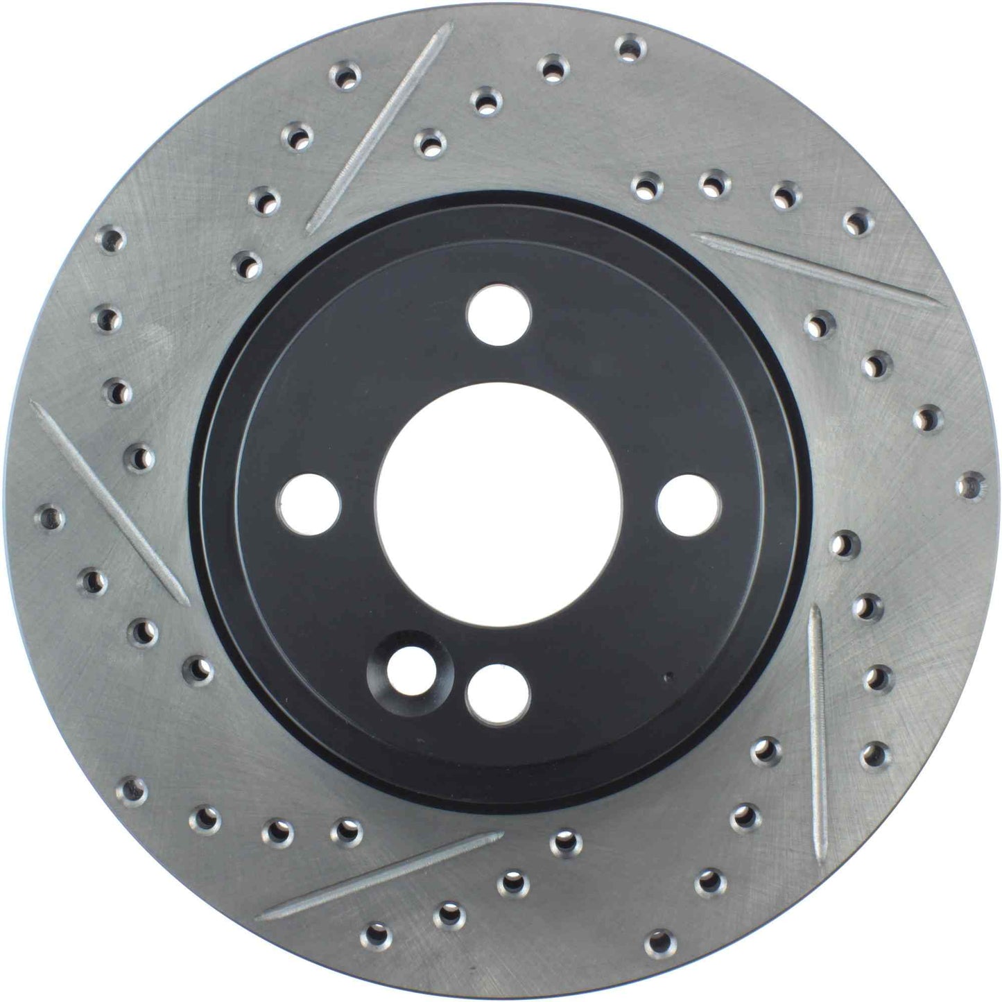 StopTech 07-16 Mini Cooper Sport Cryo Slotted & Drilled Front Right Rotor 127.34100CR