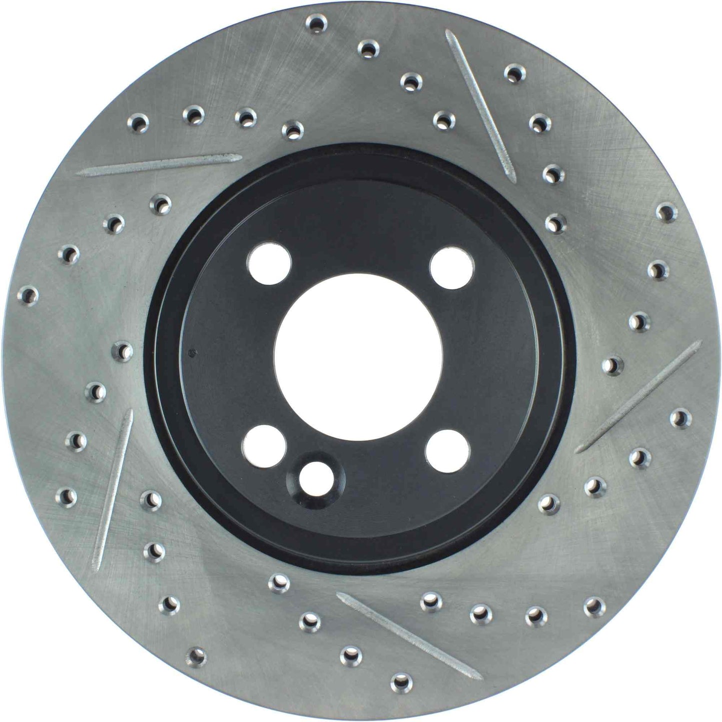 StopTech 07-16 Mini Cooper Sport Cryo Slotted & Drilled Front Left Rotor 127.34101CL
