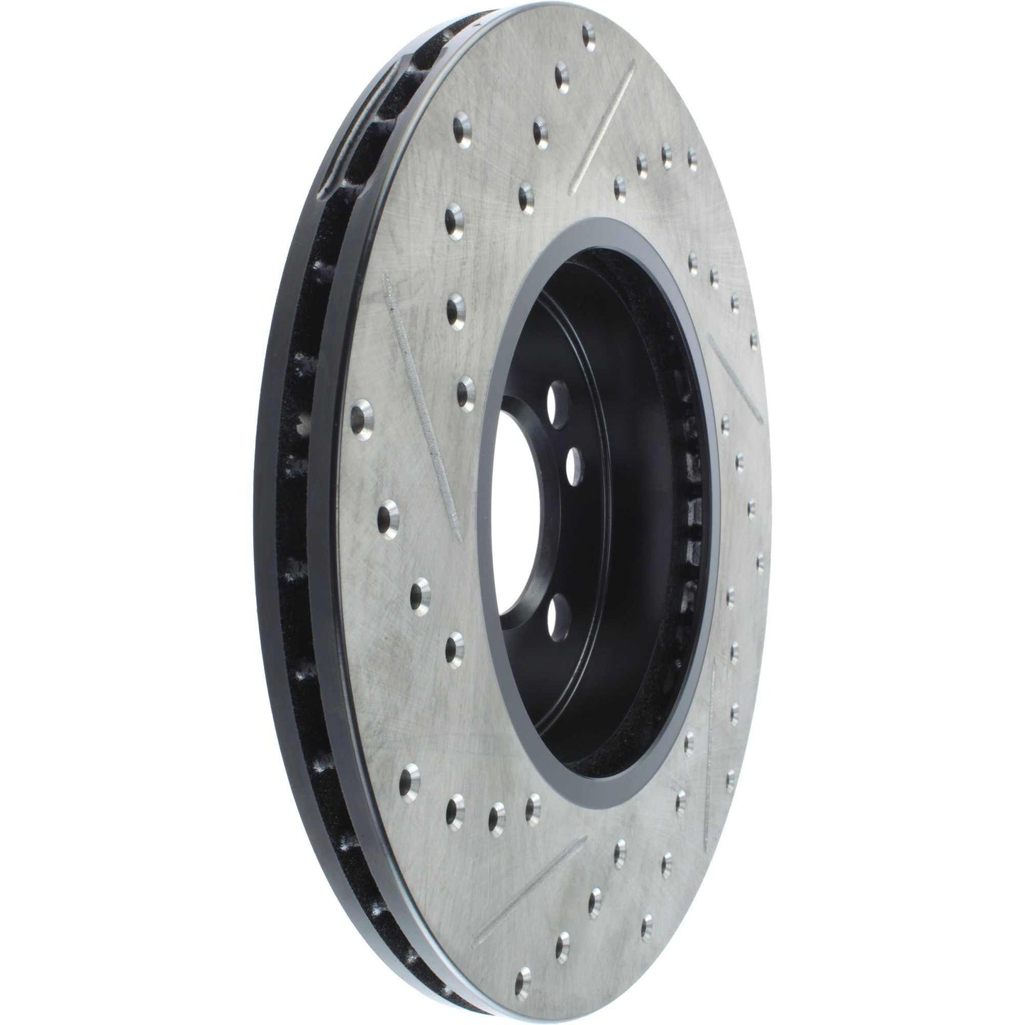 StopTech Sport Drilled/Slotted Brake Rotor; Front Left