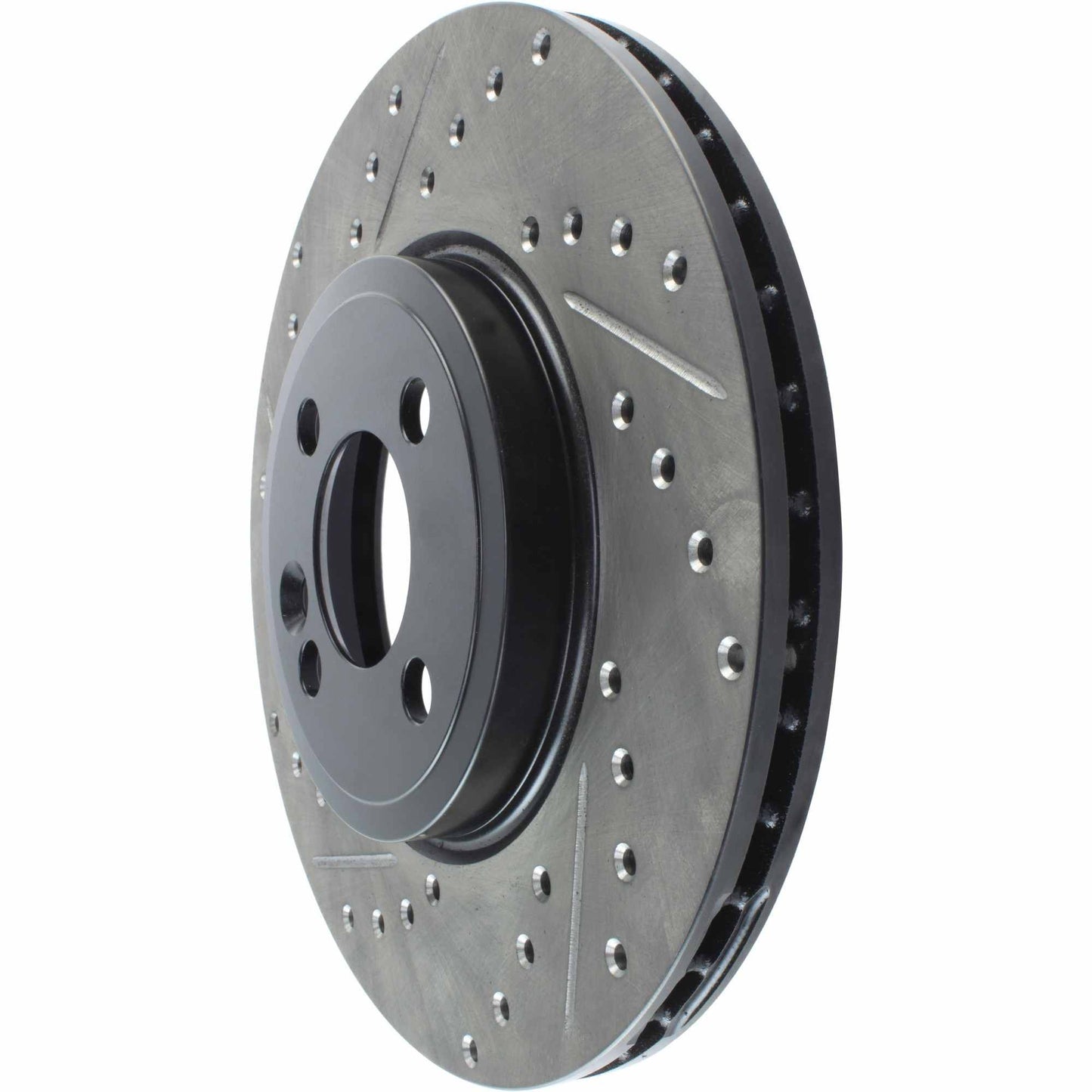 StopTech Sport Drilled/Slotted Brake Rotor; Front Right
