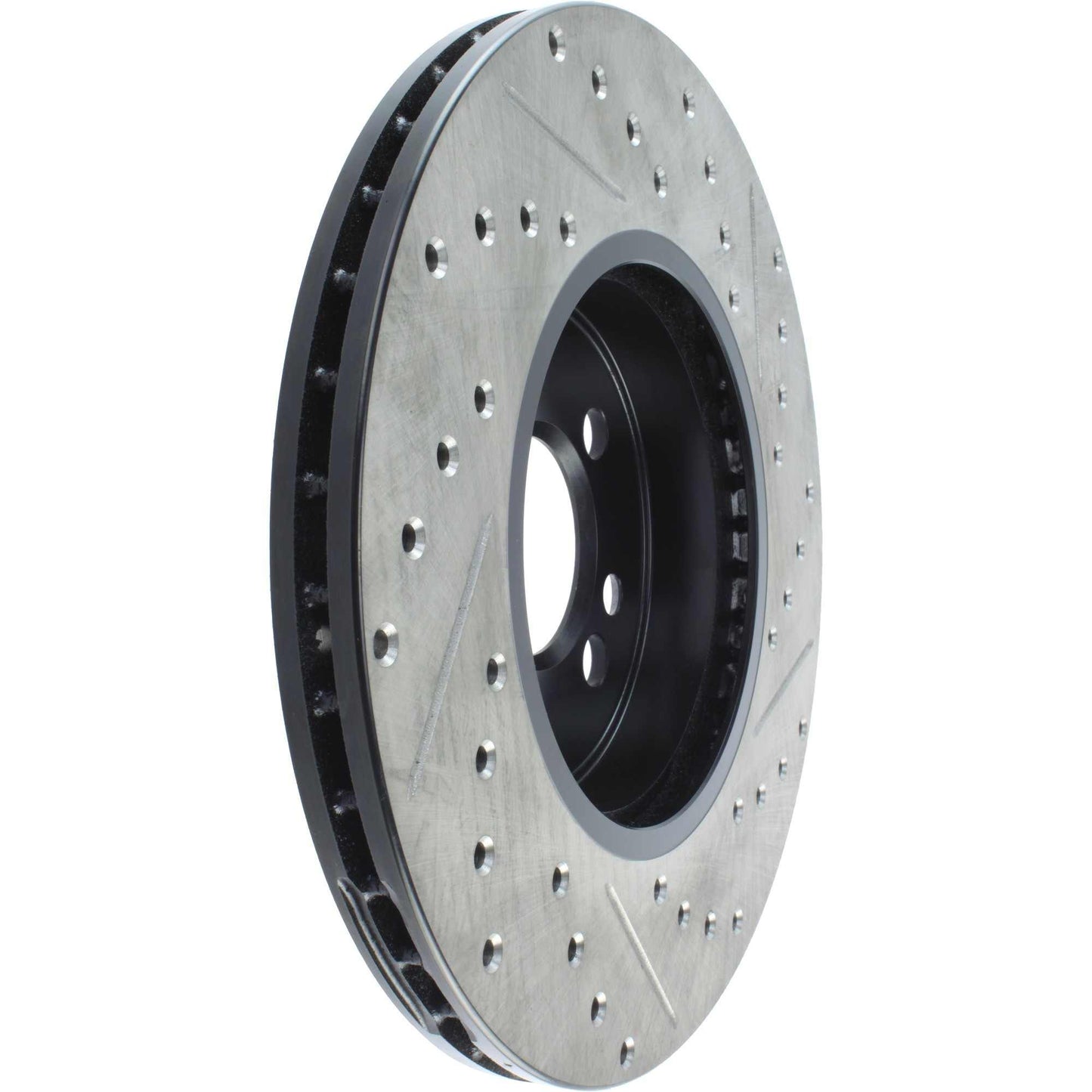 StopTech Sport Drilled/Slotted Brake Rotor; Front Right
