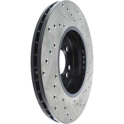 StopTech Sport Drilled/Slotted Brake Rotor; Front Right