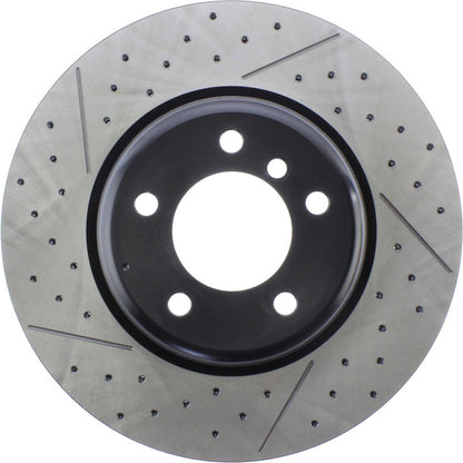 Centric Parts Disc Brake Rotor Premium OE Style Drilled and Slotted with Electro Coating for 2008-2013 BMW 135i 135is 127.34104