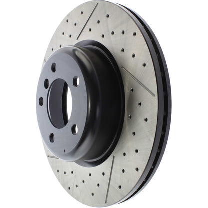 Centric Parts Disc Brake Rotor Premium OE Style Drilled and Slotted with Electro Coating for 2008-2013 BMW 135i 135is 127.34104