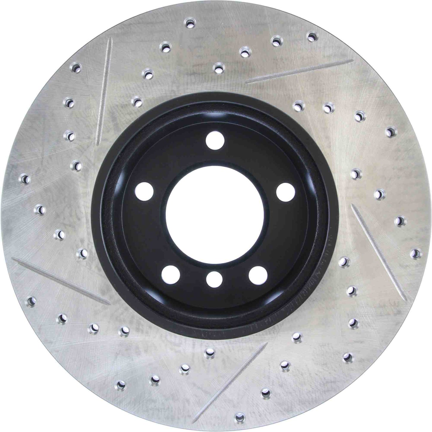 StopTech Sport Drilled/Slotted Brake Rotor; Front Left