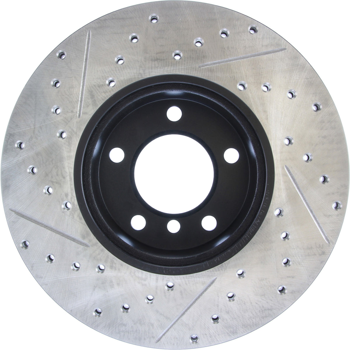StopTech Sport Drilled/Slotted Brake Rotor; Front Left