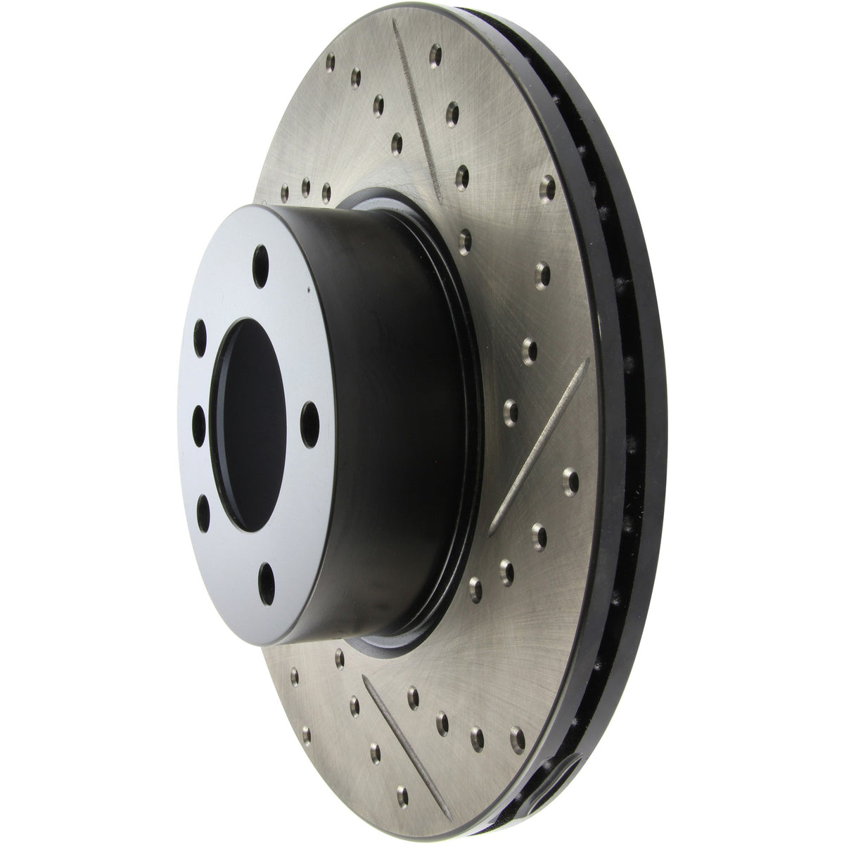 StopTech Sport Drilled/Slotted Brake Rotor; Front Left