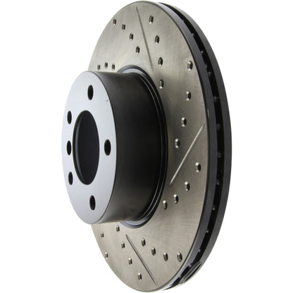 StopTech Sport Drilled/Slotted Brake Rotor; Front Left