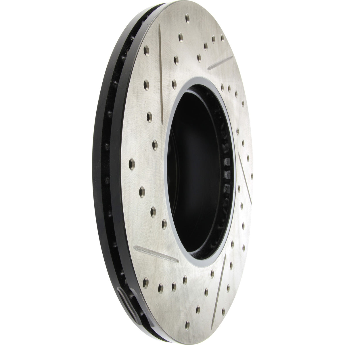 StopTech Sport Drilled/Slotted Brake Rotor; Front Left