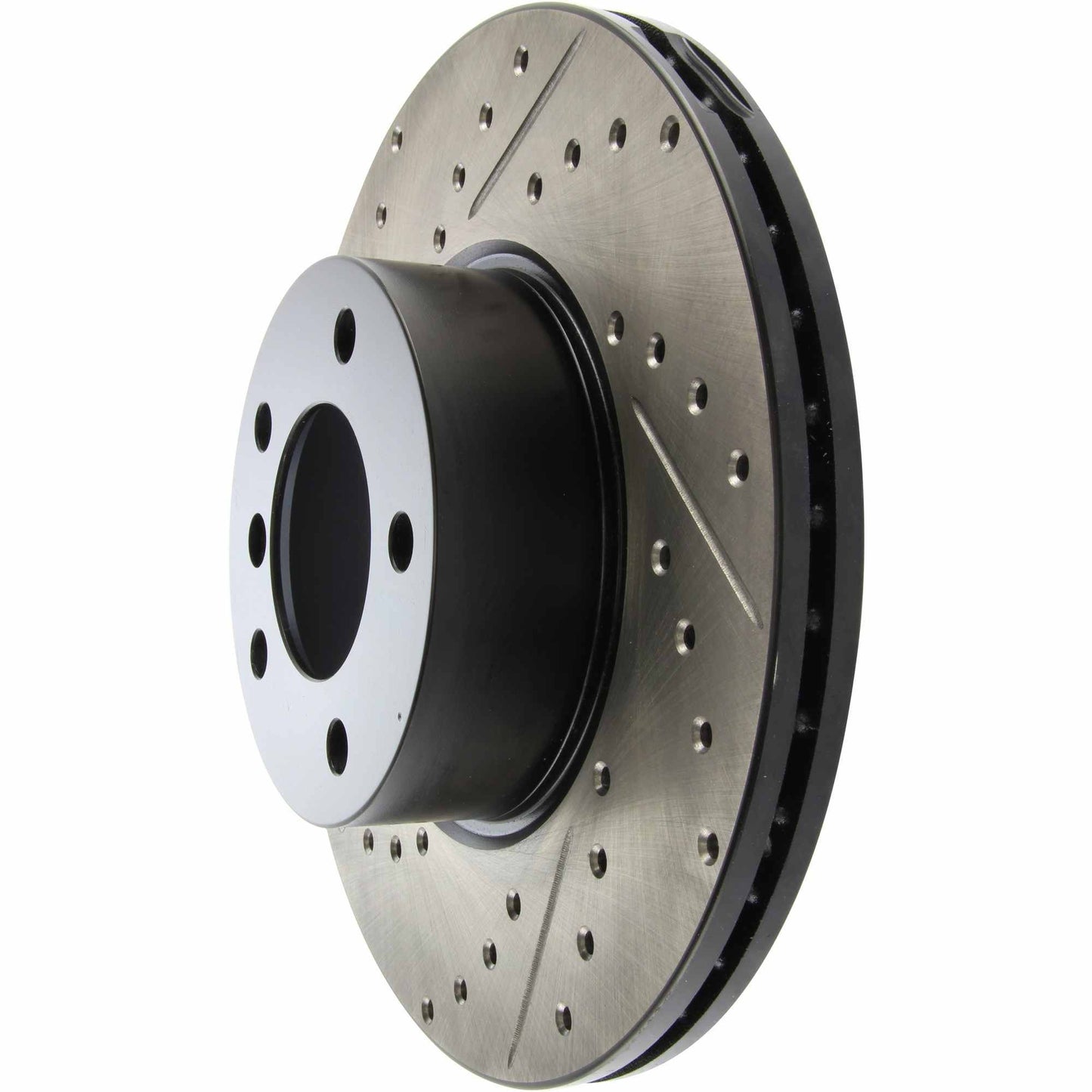 StopTech Sport Drilled/Slotted Brake Rotor; Front Right
