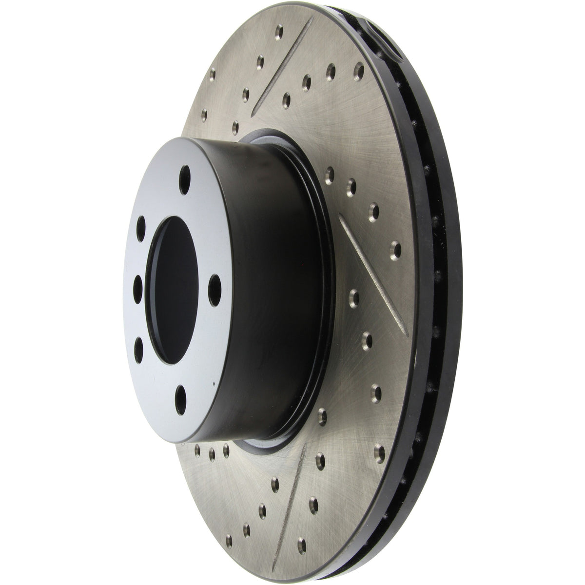 StopTech Sport Drilled/Slotted Brake Rotor; Front Right
