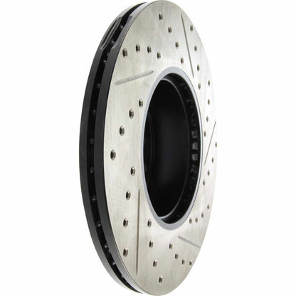 StopTech Sport Drilled/Slotted Brake Rotor; Front Right