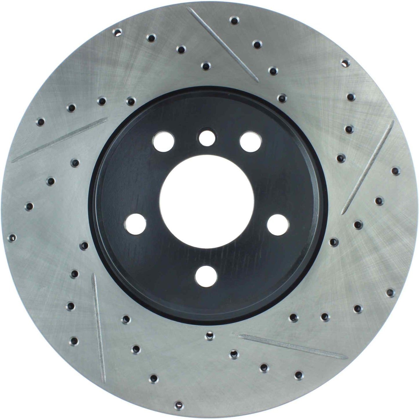 StopTech 11-12 BMW X5 / 09-12 BMW X6 Slotted & Drilled Left Front Rotor 127.34112L