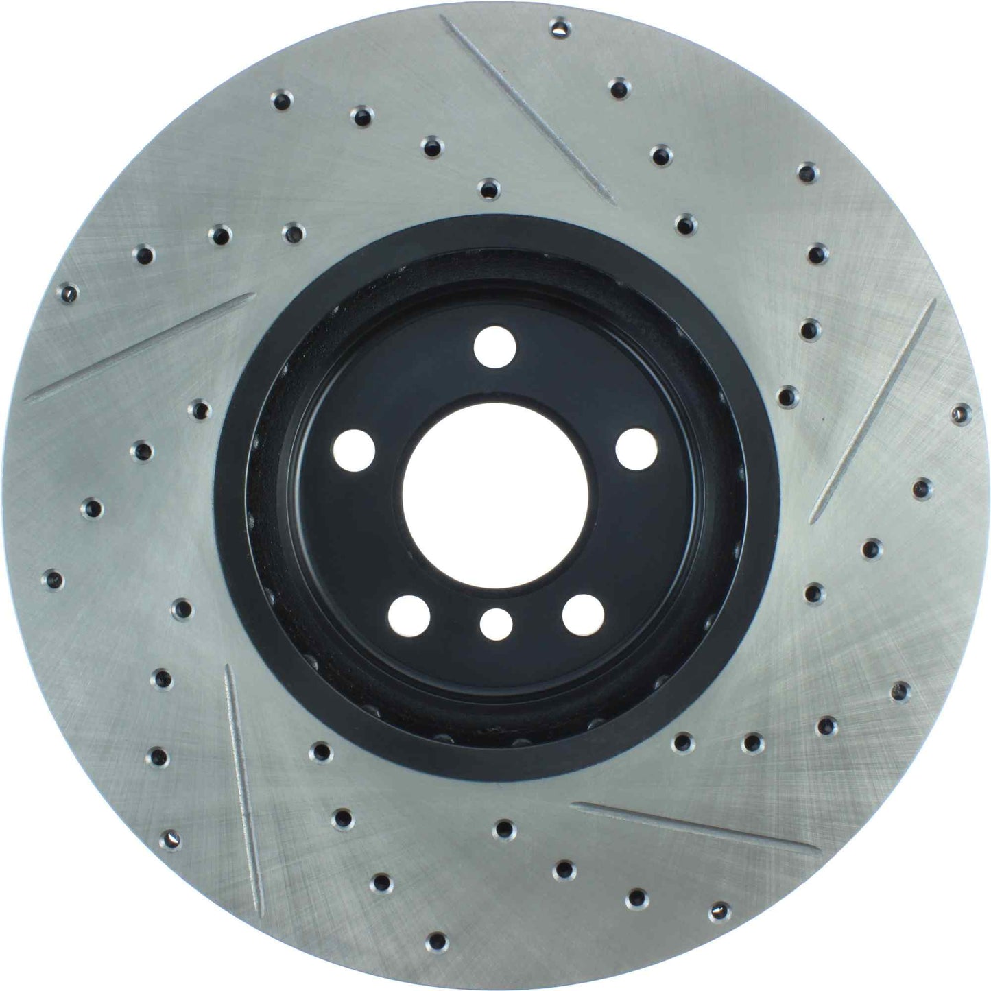 StopTech 11-12 BMW X5 / 09-12 BMW X6 Slotted & Drilled Right Front Rotor 127.34112R
