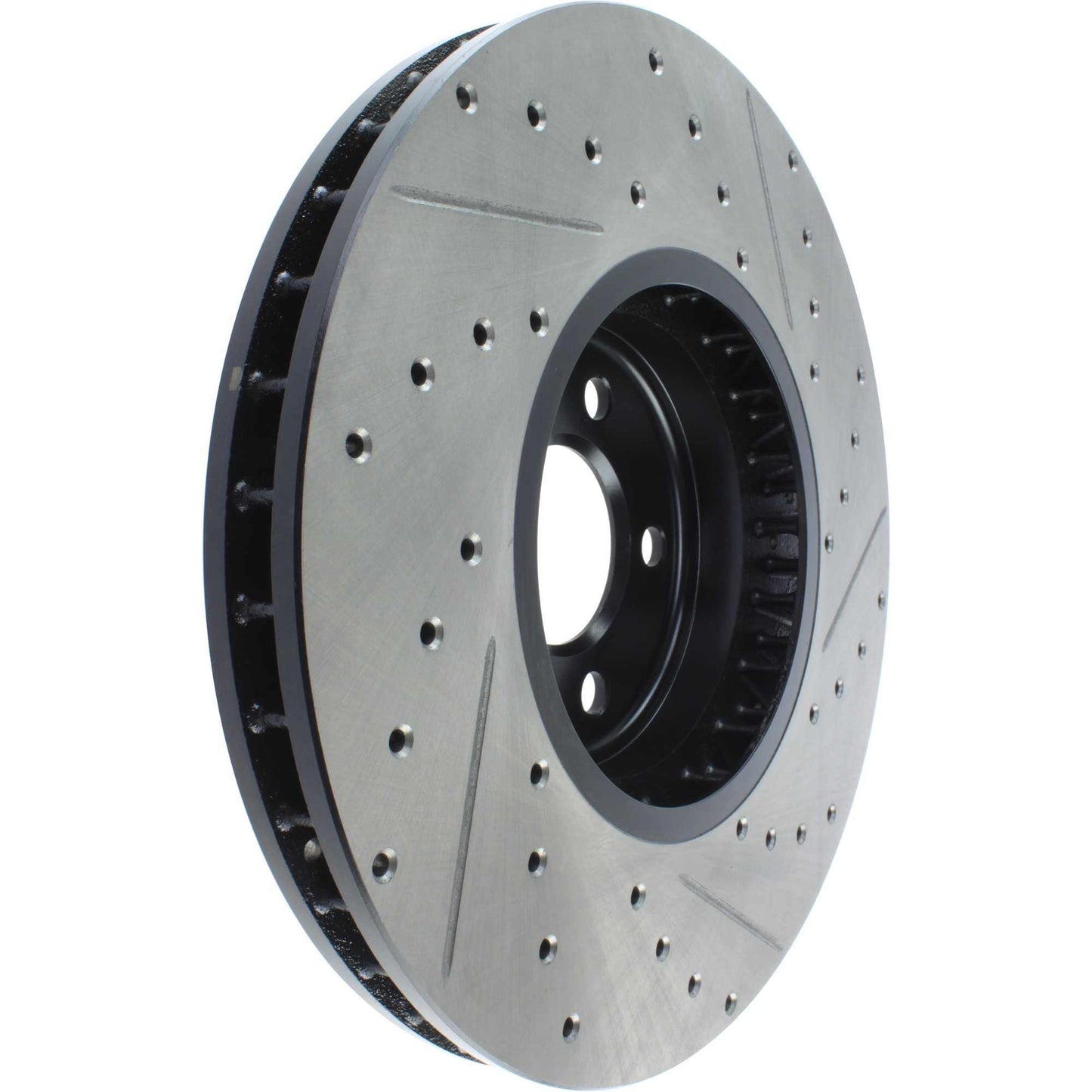 StopTech 11-12 BMW X5 / 09-12 BMW X6 Slotted & Drilled Right Front Rotor 127.34112R