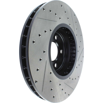 StopTech 11-12 BMW X5 / 09-12 BMW X6 Slotted & Drilled Right Front Rotor 127.34112R