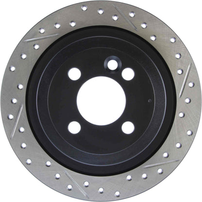 StopTech 09-12 Mini Cooper JCW Slotted & Drilled Left Rear Rotor 127.34113L