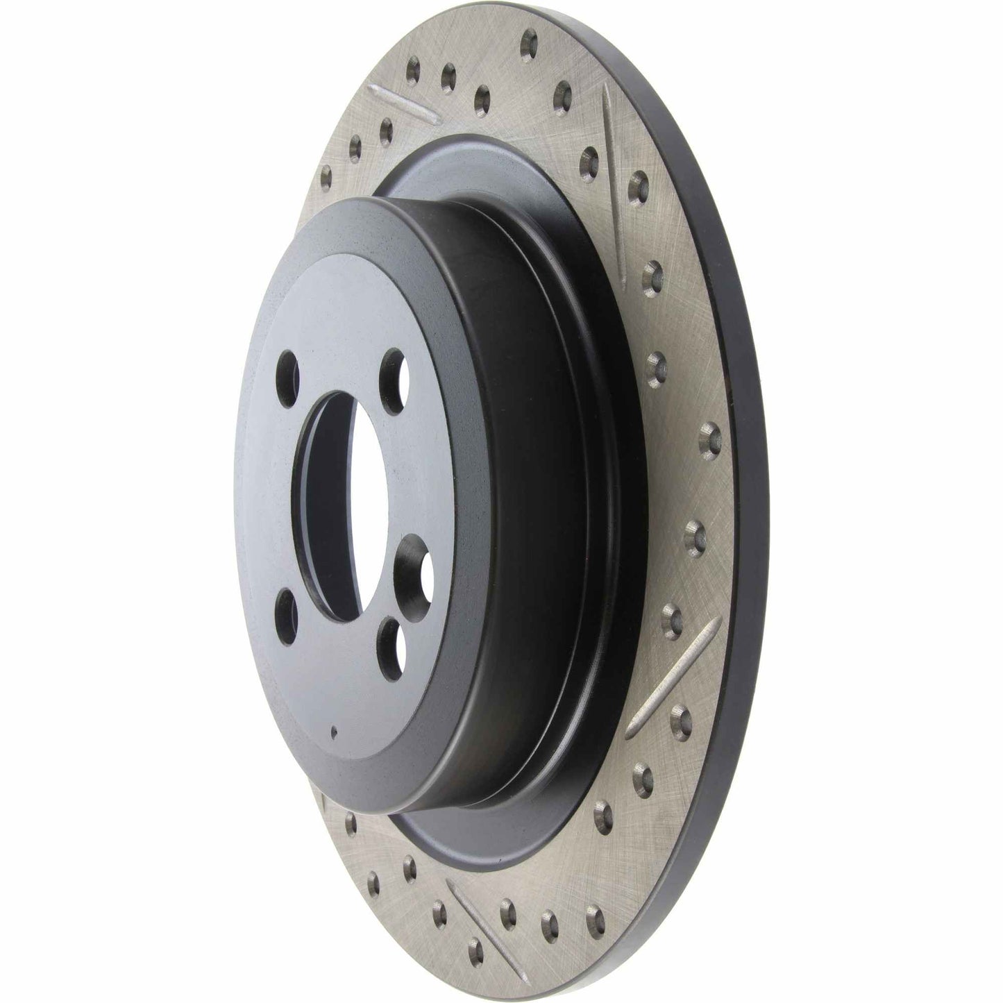 StopTech 09-12 Mini Cooper JCW Slotted & Drilled Left Rear Rotor 127.34113L