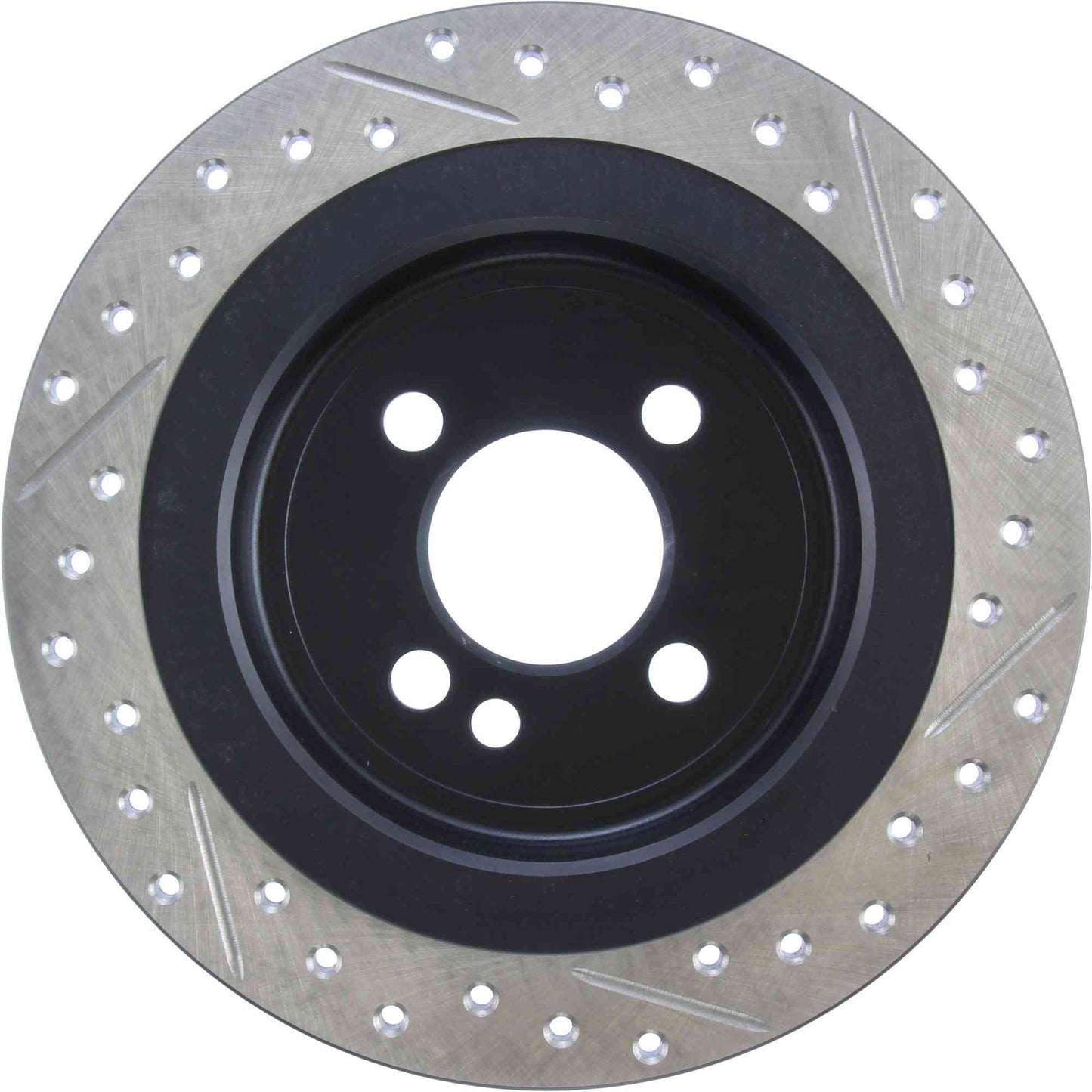 StopTech 09-12 Mini Cooper JCW Slotted & Drilled Right Rear Rotor 127.34113R