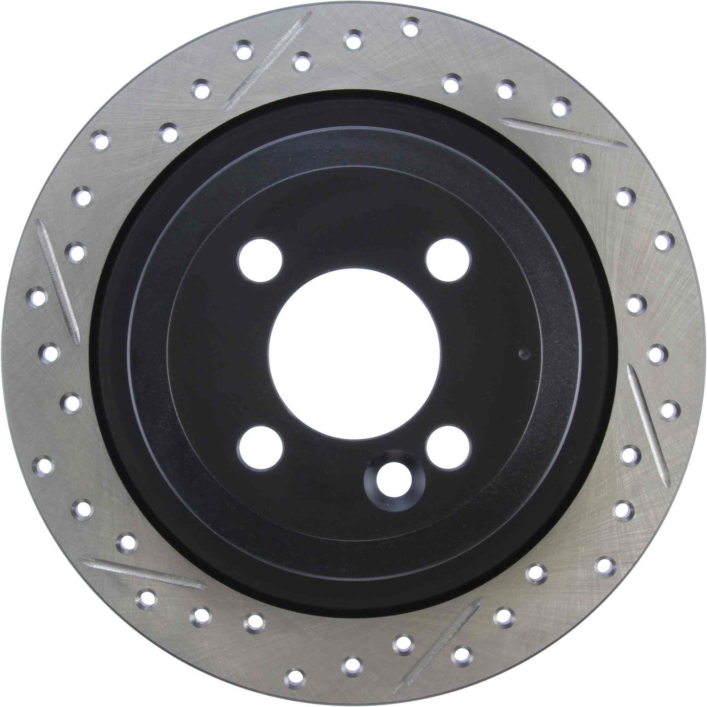 StopTech 09-12 Mini Cooper JCW Slotted & Drilled Right Rear Rotor 127.34113R