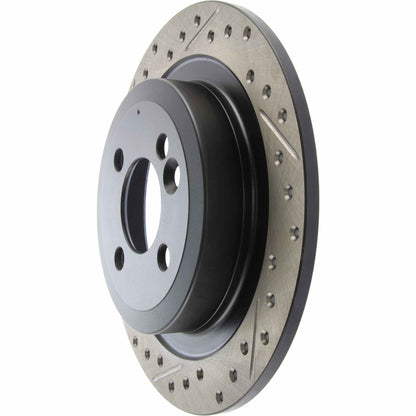 StopTech 09-12 Mini Cooper JCW Slotted & Drilled Right Rear Rotor 127.34113R