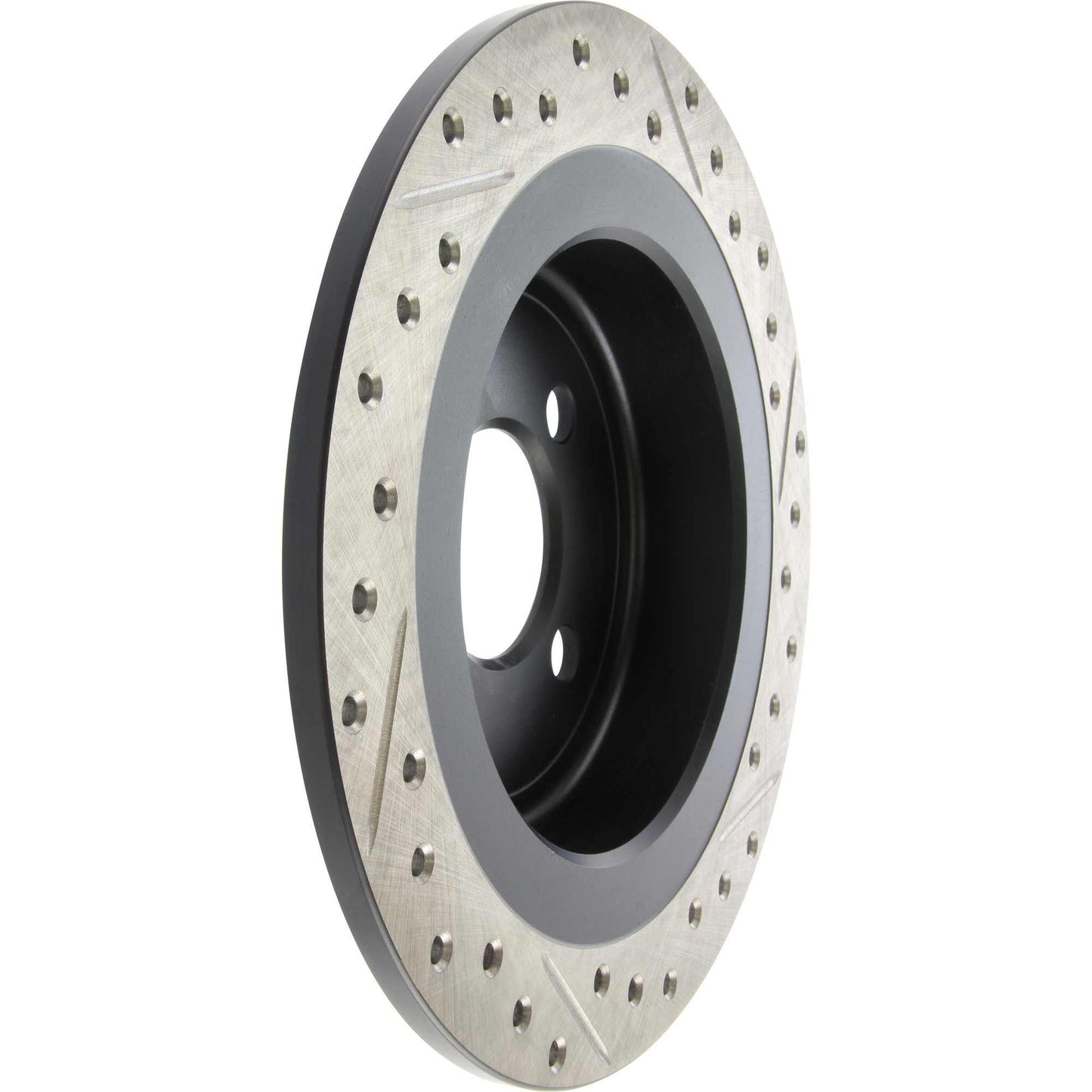 StopTech 09-12 Mini Cooper JCW Slotted & Drilled Right Rear Rotor 127.34113R