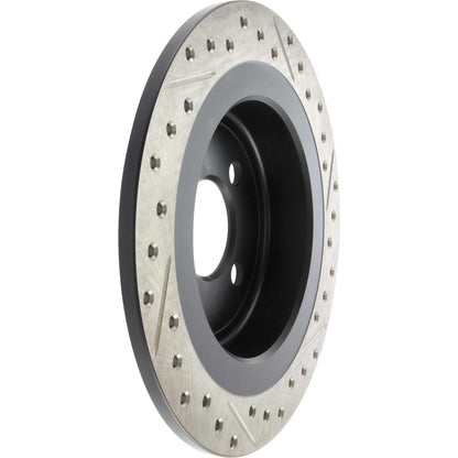 StopTech 09-12 Mini Cooper JCW Slotted & Drilled Right Rear Rotor 127.34113R