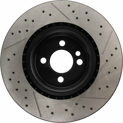 Centric Parts Disc Brake Rotor Premium OE Style Drilled and Slotted with Electro coating finish for 2009-2015 Mini Cooper 127.34114