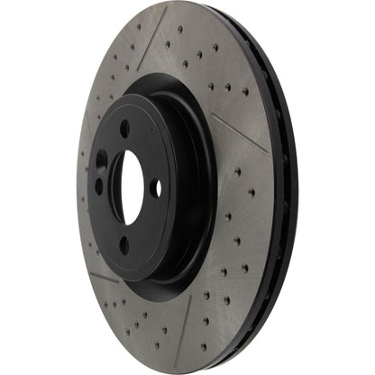 Centric Parts Disc Brake Rotor Premium OE Style Drilled and Slotted with Electro coating finish for 2009-2015 Mini Cooper 127.34114