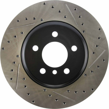 StopTech 2011-2013 BMW 535i / 2012-2016 BMW 640i Slotted & Drilled Front Left Brake Rotor 127.34124L
