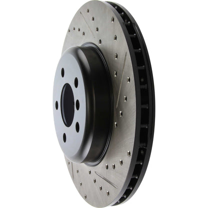 StopTech 2011-2013 BMW 535i / 2012-2016 BMW 640i Slotted & Drilled Front Left Brake Rotor 127.34124L