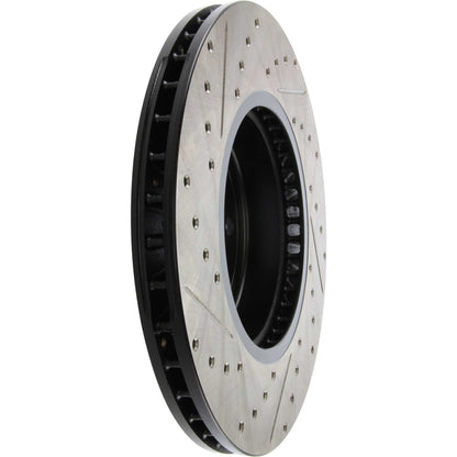 StopTech 2011-2013 BMW 535i / 2012-2016 BMW 640i Slotted & Drilled Front Left Brake Rotor 127.34124L