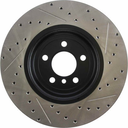 StopTech 2011-2013 BMW 535i / 2012-2016 BMW 640i Slotted & Drilled Front Right Brake Rotor 127.34124R