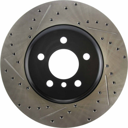 StopTech 2011-2013 BMW 535i / 2012-2016 BMW 640i Slotted & Drilled Front Right Brake Rotor 127.34124R